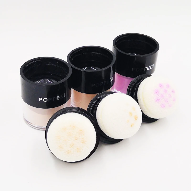 Popfeel натуральный Nude Make Up 3 цвета пудра гладкой масла Управление ярче контур