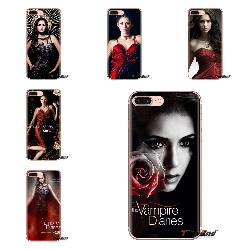 

TPU Transparent Cases Cover For Huawei Mate Honor 4C 5C 5X 6X 7 7A 7C 8 9 10 8C 8X 20 Lite Pro the Vampire Diaries Elena Gilbert
