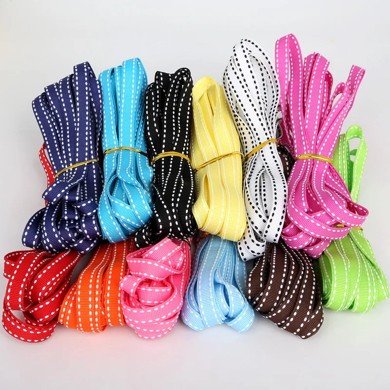 Лента с принтом в горошек 3/8 &quot 10 мм 5 ярдов|grosgrain ribbon|ribbon wedding5 yard |