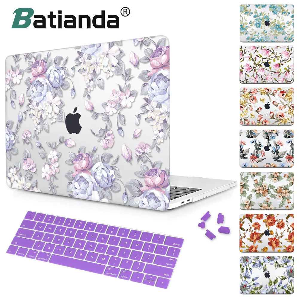 

Crystal Floral Case for MacBook Air 11 A1465/ air 13 inch A1466 pro 13.3 15 A1278 retina 13 A1502 New Pro 13 15 Air 13 A1932