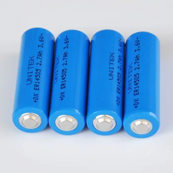 

4PCS 3.6V liSOCL2 Lithium battery ER14505 AA ER 14505 PCL Dry cell 2700mah replace for SAFT LS14500 Tadiran TL-5903 ER6V
