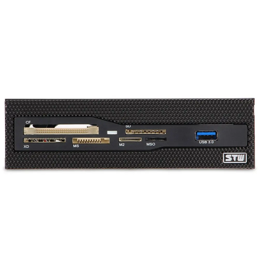 ПК 5 25 &quotBay Mesh все в одном USB Фронтальная панель CF/XD/MS/M2/SD/TF Внутренний 2 .0 кардридер