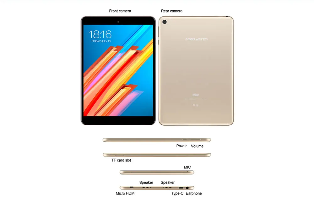Teclast M89 Pro планшетный ПК 10 ядер 2 1 ГГц Модернизированный 3 ГБ + 32 7 9 дюйма Android MTK Helio X27