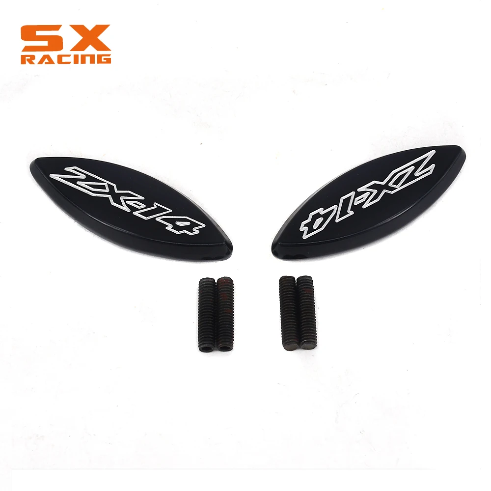 

Motorcycle Mirror Block Off Cap Mirror Base Plates Cover For KAWASAKI ZX14 ZX-14R 2006-2014 06 07 08 09 10 11 12 13 14