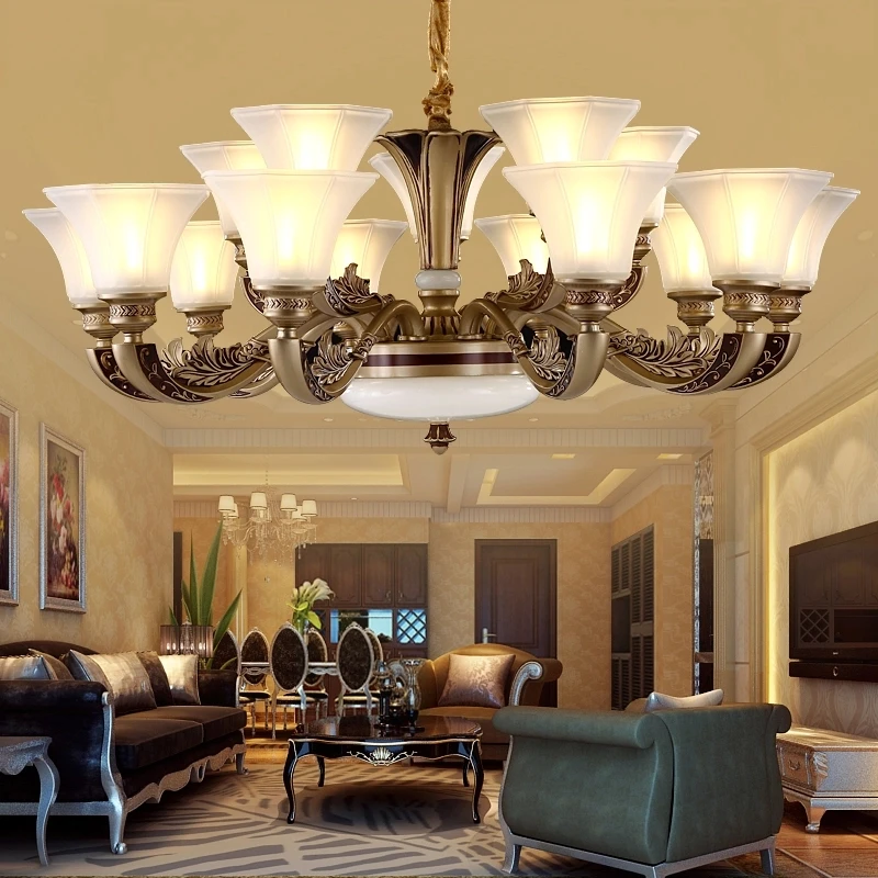 

European style chandelier luxurious living room lamp restaurant bedroom light retro dining chandeliers contemporary chandelier