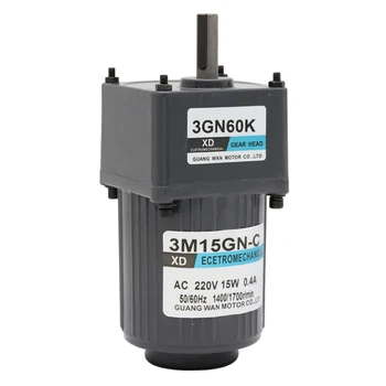 

15W AC Gear Motor 220V single phase adjustable speed motor high torque positive and reverse motor