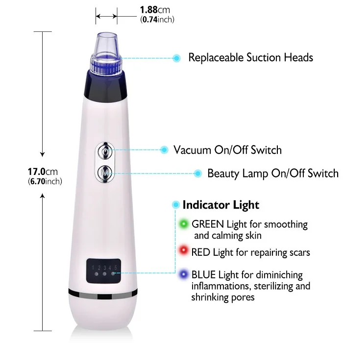 

Blackhead Skin Care Dropshipping Discounted Price Face Deep Pore Acne Pimple Removal Vacuum Suction Facial Diamond Beauty Tool