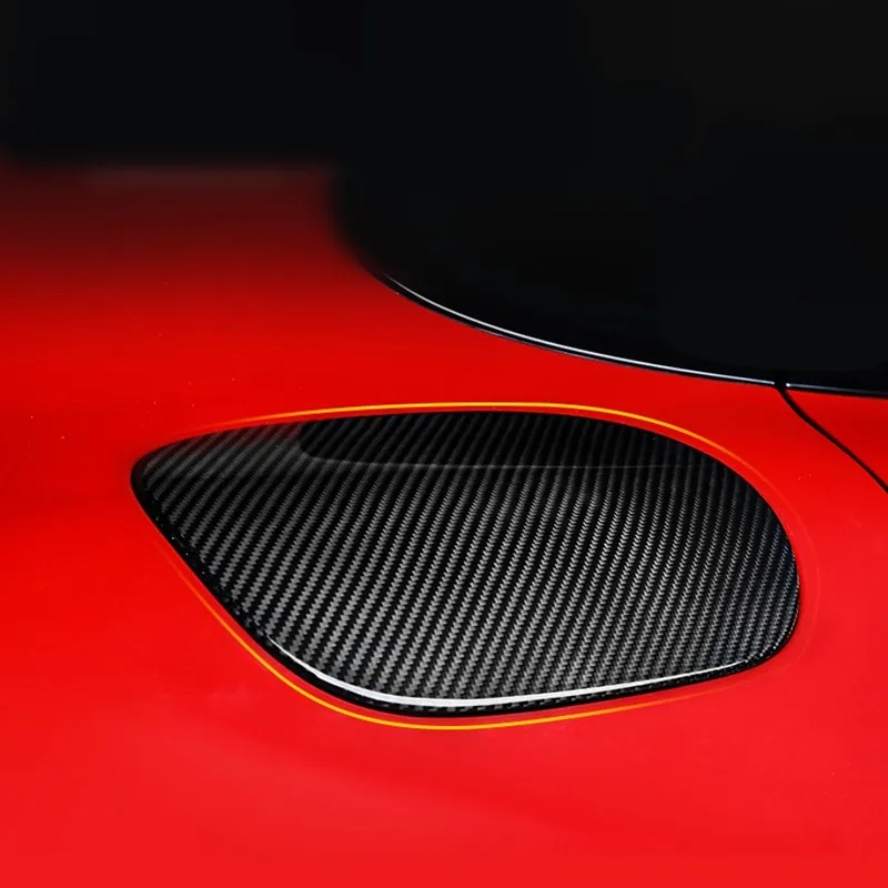 Углеродное волокно автомобильный внешний топливный бак крышка наклейка крышка бака для Porsche Panamera аксессуары для укладки