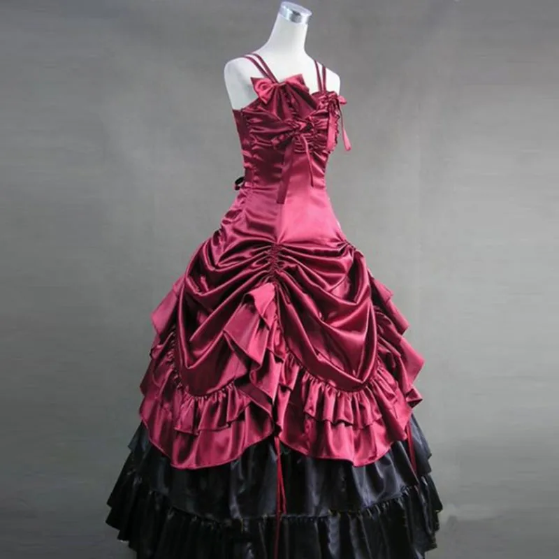 luxuriant-black-and-red-sleeveless-gothic-masquerade-victorian-dress7
