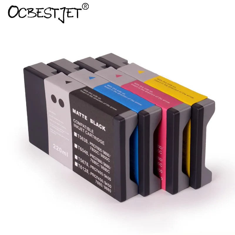 

S020130 S020122 S020126 S020118 Compatible Ink Cartridge Full With 220ML Dye Ink For Epson Stylus Color 3000 Printer 220ML/PC