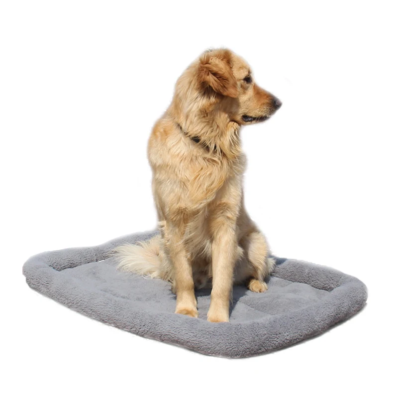 

Large Dog Beds Gray Warm Soft Blanket For Small Medium Pet Cat Sleeping Mat Mattress Cushion 95*68cm/80*60cm/65*45cm/55*35cm