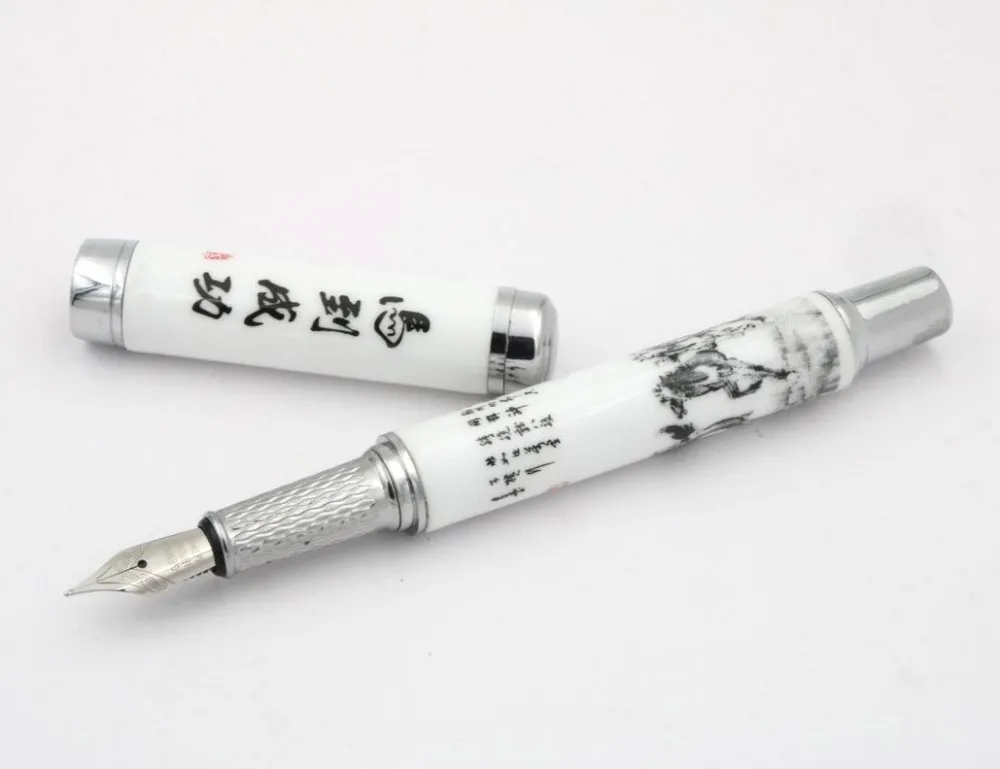 

Ceramic Famous Chinese Painting Horse Achieve immediate victory Medium Nib Fountain Pen