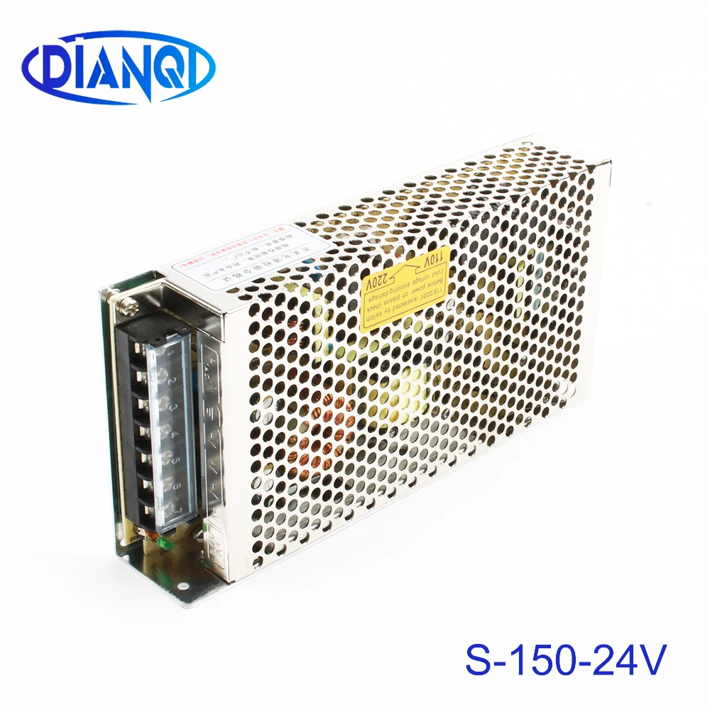 

led power supply switch 150W 24v 6.5A ac dc converter power supply unit S-150-24 24v variable dc voltage regulator