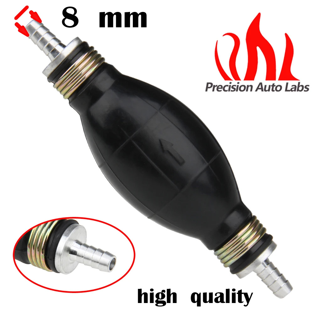 PRECISION AUTO LABS Fuel Pump Hand Primer Bulb All Fuels 8mm Length