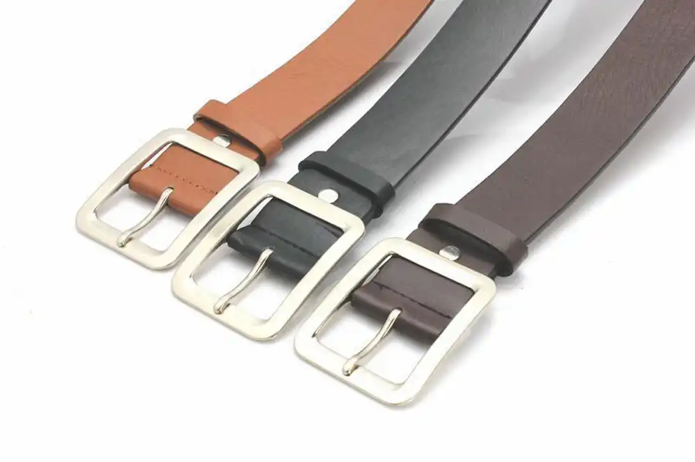 Men Women's Fashion Leather Belt Pin Belts Waistband Buckle Waist Strap Casual 