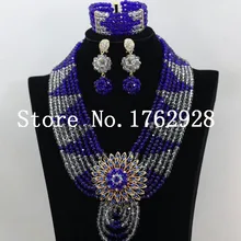 Очаровательный Дизайн Ювелирные изделия из кристаллов вечерний комплект в нигерийском стиле традиционные свадебные бисер комплект ювелирных изделий, c000347