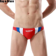 RAY GRACE летние трусы для серфинга Мужская одежда для плавания Низкая сексуальная мужская одежда для плавания быстросохнущая пляжная одежда для мужчин костюм для плавания для серфинга морские мужские плавки-трусы
