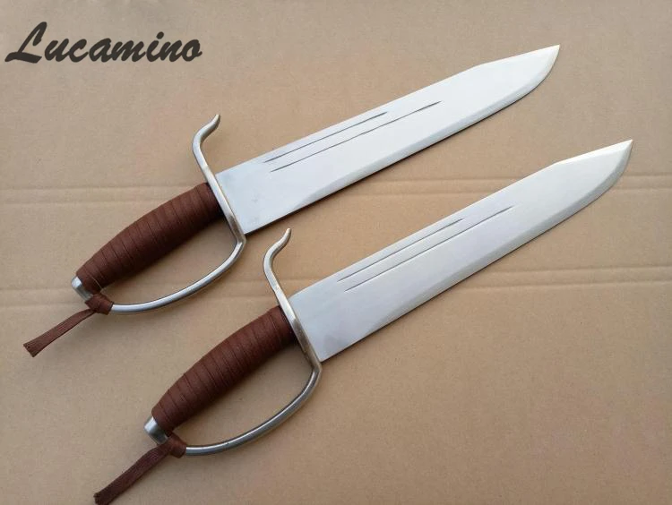 

Sifu Wing Chun Swords Bart Cham Dao Butterfly double swords full tang design Round handle Ba Zhan Dao New Sifu yongchun dao