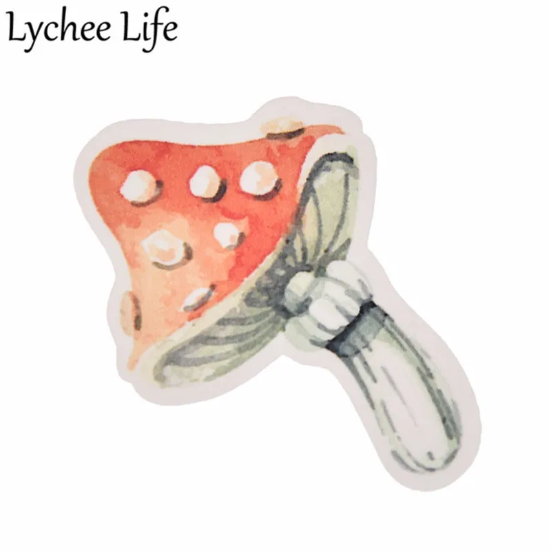 Lychee Life 50 шт. осенние наклейки в виде листьев обувь форме гриба DIY аксессуары для