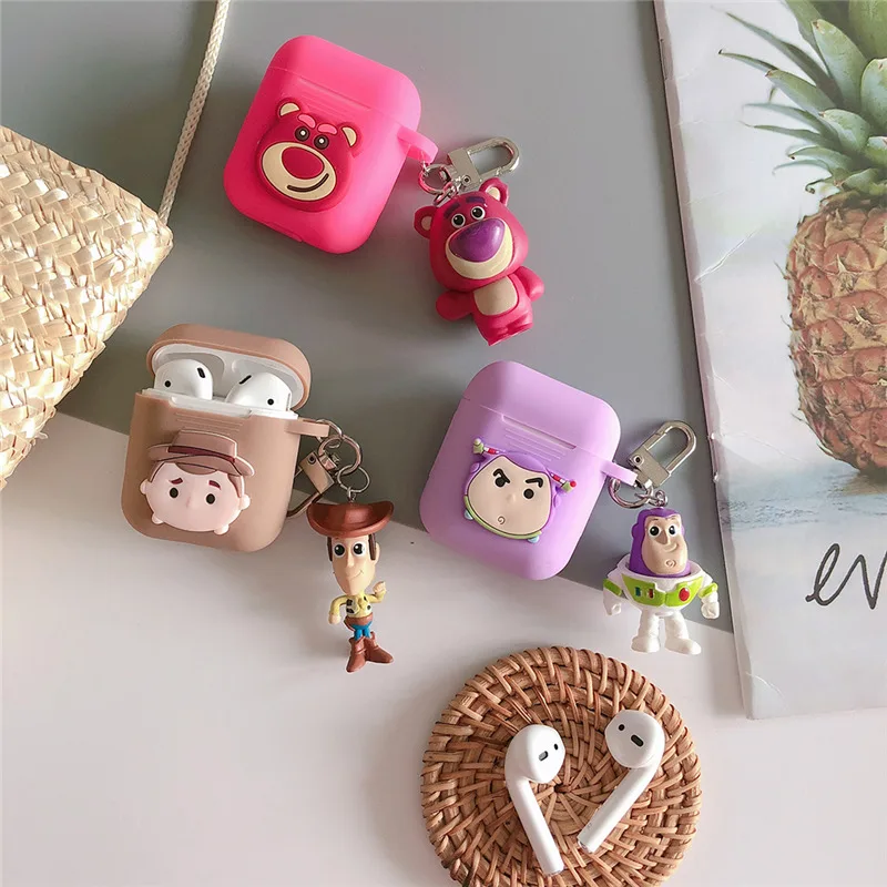 История игрушек мультфильма Вуди Базз Лайтер чехол для airpods Apple Беспроводная