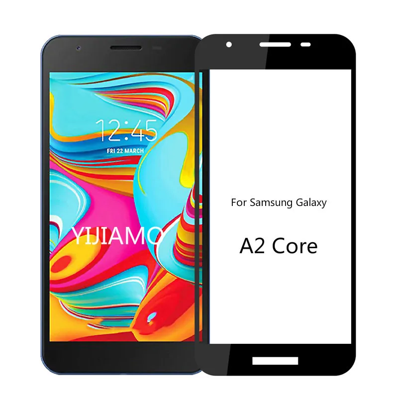3D закаленное защитное стекло для Samsung Galaxy A2 ядро полное покрытие Защитная пленка
