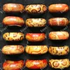 50Pcs Fashion Wooden Finger Rings For Women & Men Wood Leopard Mixed Pattern Jewelry Bulks Lots Women Mens Christmas Gift LB001 5