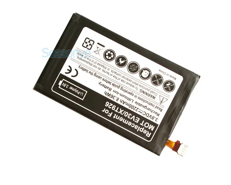 2 шт./лот 2200 мАч MOT EV30 запасная батарея для Motorola Verizon Droid RAZR HD XT926 XT925 XT890 SNN5915A|battery
