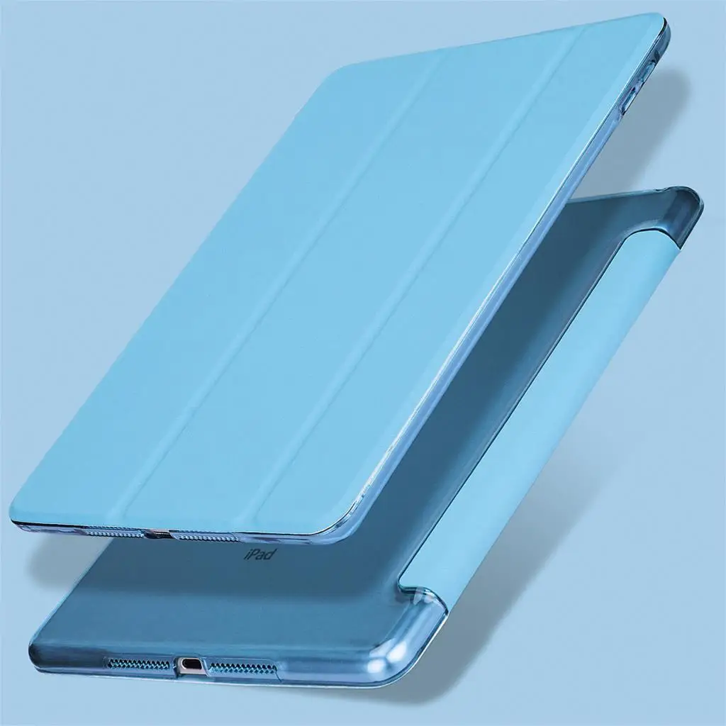 blue Для iPad Pro 10,5 чехол /iPad Air чехол, из искусственной кожи прозрачный ПК Жесткий задний смарт-чехол для iPad Air 3 Чехол Funda - Цвет: blue