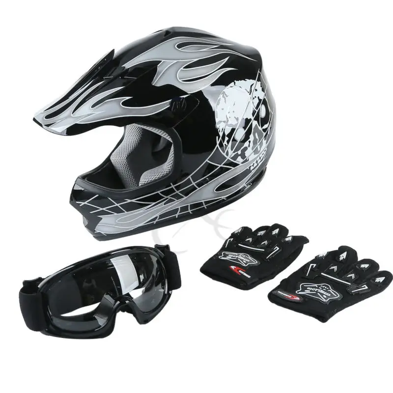 Moto rcycle точечный Молодежный детский шлем анфас внедорожный Dirt Bike ATV casco moto подарки