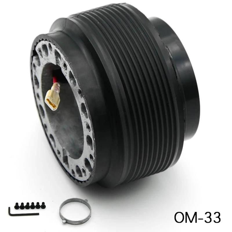 Adattatore Mozzo Volante SAFWEL HUB-OM-33 – Per Mitsubishi Lancer CK2 E Pajero V23-48, Alluminio Billet, Installazione Semplice