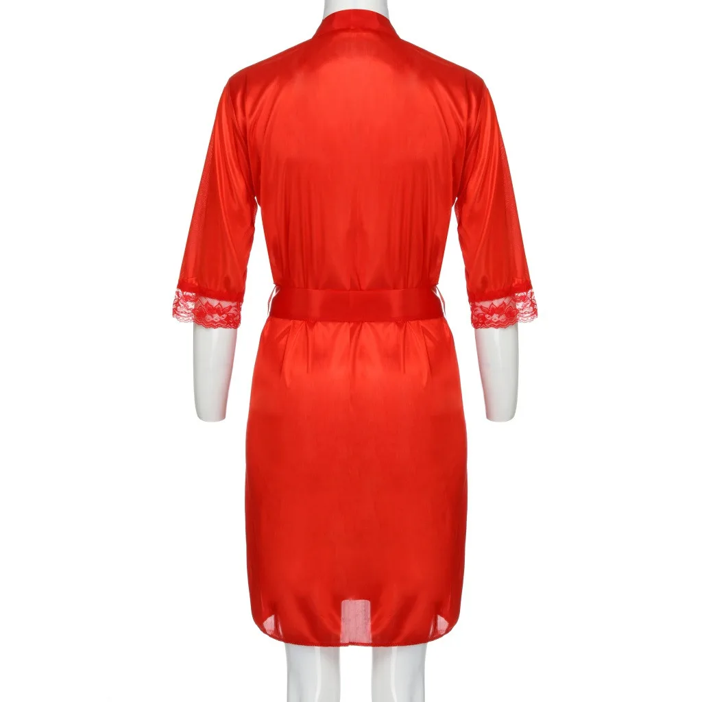 ZHDAOR новое горячее модное женское сексуальное кружевное шелковое нижнее белье, ночное белье, ночная рубашка, платье, N5
