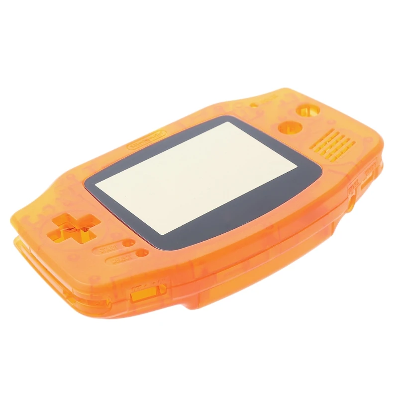 OOTDTY Transparent Full Set Case Cover Frame Repair Parts Kit For Nintendo GameBoy Advance GBA