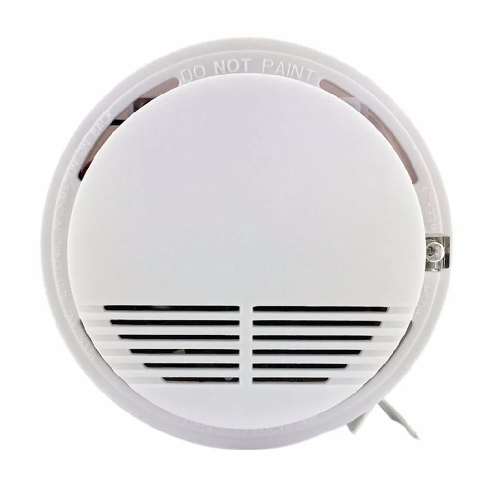 

Photoelectric Smoking Detector Alarm More than 85dB Alarm Independent Fire Smoke Sensor For Home Security With 9V Batteries