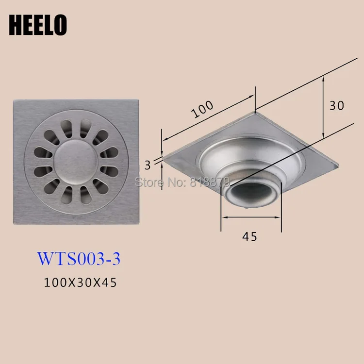 Bathroom 4" 201 stainless steel water sealing water trap anti odor