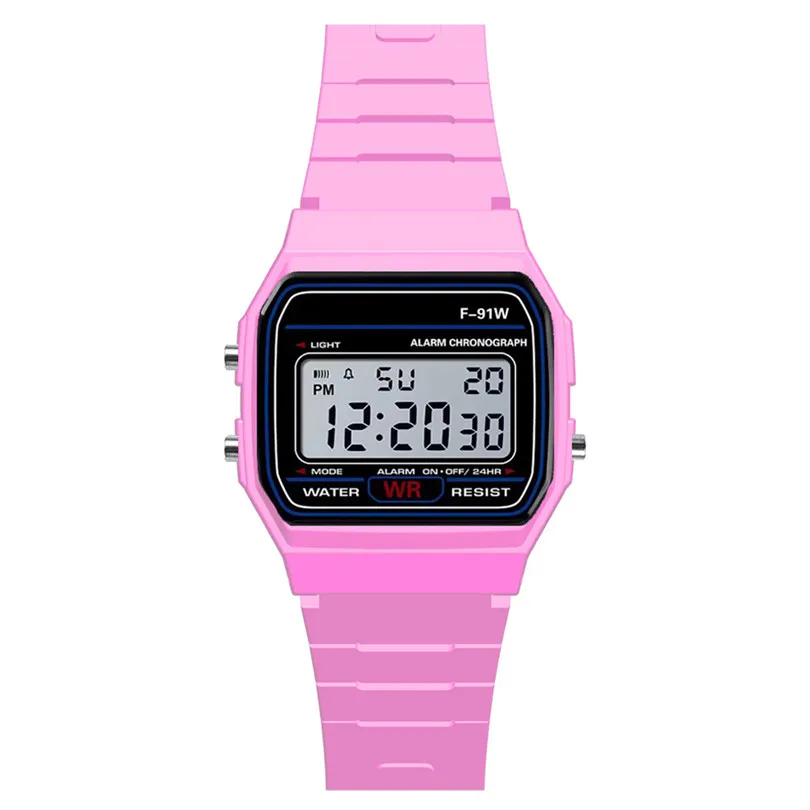 Модные спортивные часы, светодиодный, Роскошные Мужские Аналоговые Цифровые Военные Смарт-часы, спортивные водонепроницаемые наручные часы#4m14 - Цвет: Розовый