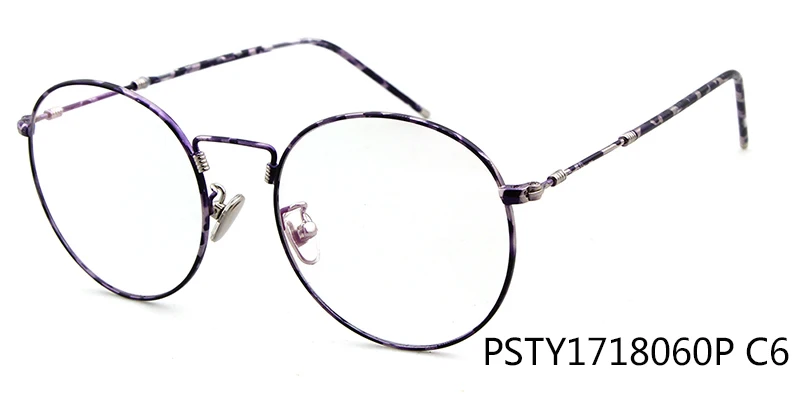 Длинные Хранитель Для мужчин Круглый прозрачный Eyewears Для женщин Очки Рамки Брендовая Дизайнерская обувь ультра-легкий глаз Очки унисекс Gafas 1718060 P - Цвет оправы: C6