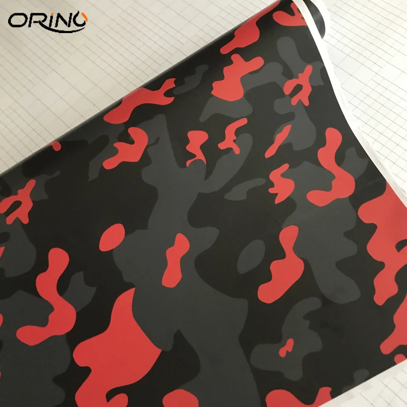 Black Red Grey Vinyl Film Wrap-5