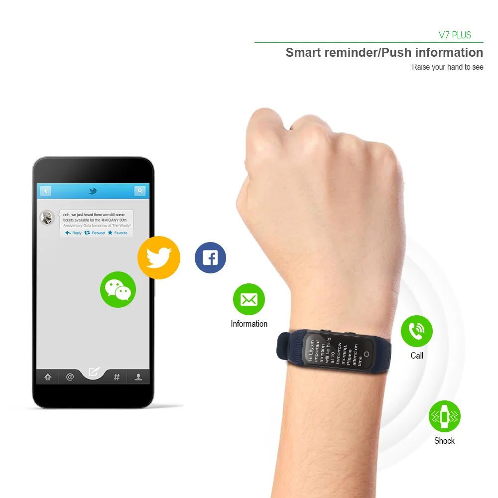 VERYFiTEK V7 Plus gps смарт браслет цветной экран фитнес монитор сердечного ритма IP68