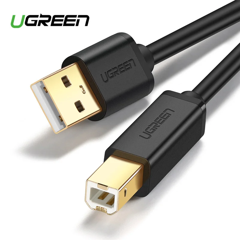 Ugreen USB Printer Cable USB Type B Male to A Male USB 3.0 2.0 Cable for Canon Epson HP ZJiang Label Printer DAC USB Printer