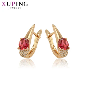 

Xuping Elengant Simple Round Design for Women Gold-color Plated Hoops Earrings Fashion Jewelry Gifts 97454