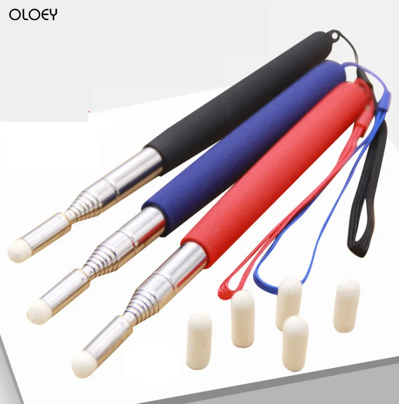

OLOEY 1PC Conference whiteboard retractable pointer pen teacher instructions speech pen whiteboard felt head pointer coach bar