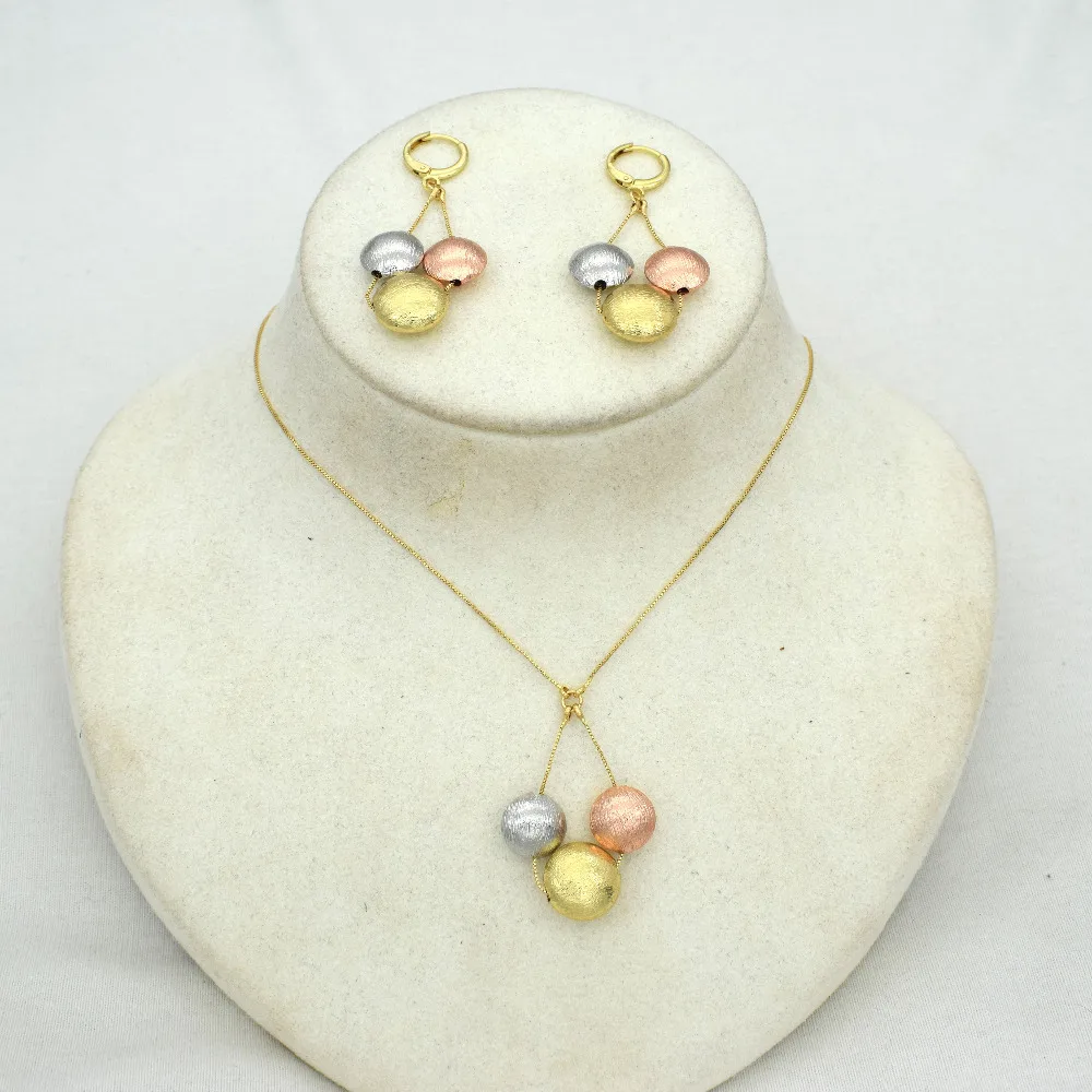 high quality Fashion Plated Jewelry Set Italy 750 Plated Earrings