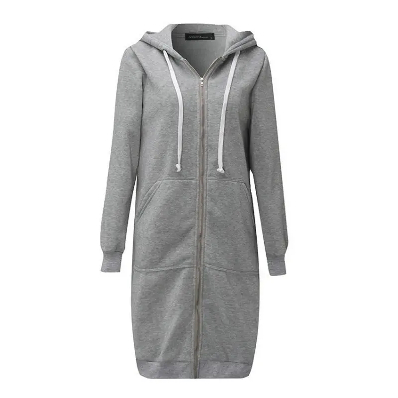 

2019 Hoodies Sweatshirt Women's Clothing Long Plus Velvet Sweatshirt Female Large Size Loose Oversized Hoodie Coat WY30