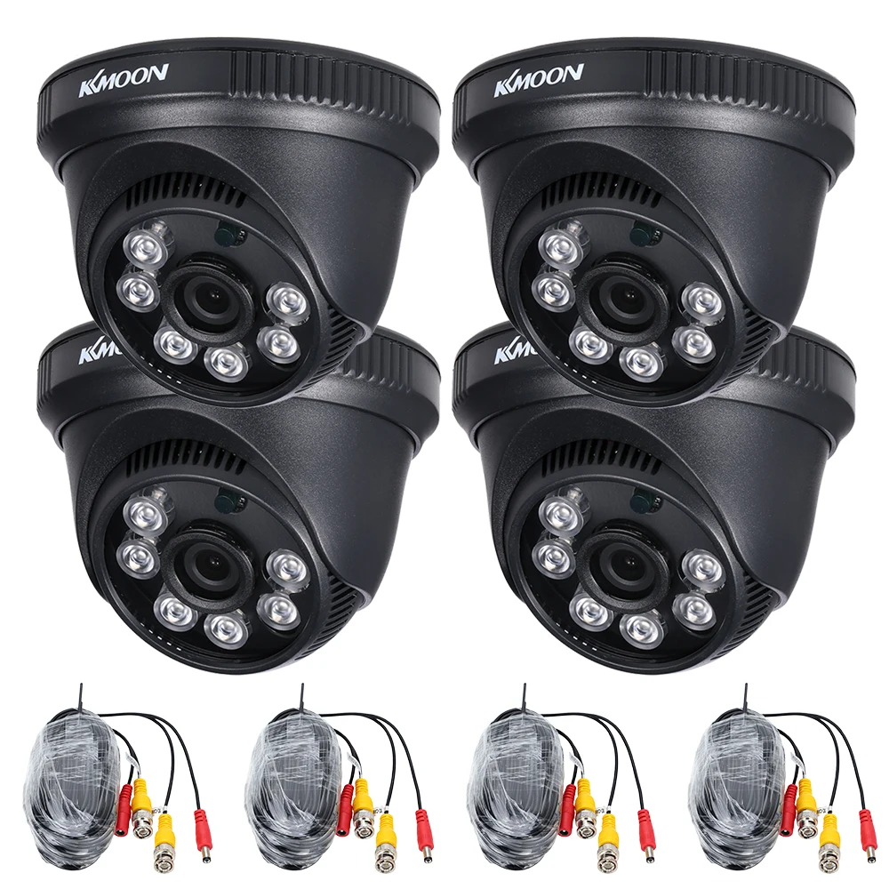 KKmoon 4PCS AHD Camera 720P CCTV Camera 1/2.8" CMOS IR CUT Night Vision