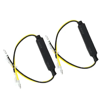 

LEEPEE LED Load Resistor 2Pcs for LED Turn Signal Indicator Solve Blinker Error DC 12V Universal Motorcycle Resistor Decoder
