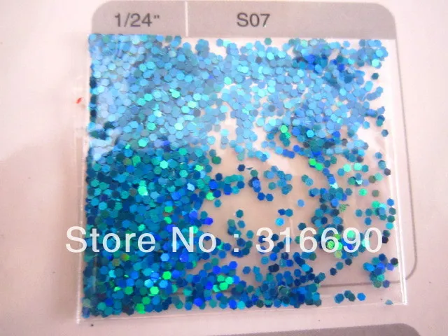 1 мм лазерный свет синий Голографическая Блеск Хлопья, блестки, конфетти, Nail Art, 50 г/пакет