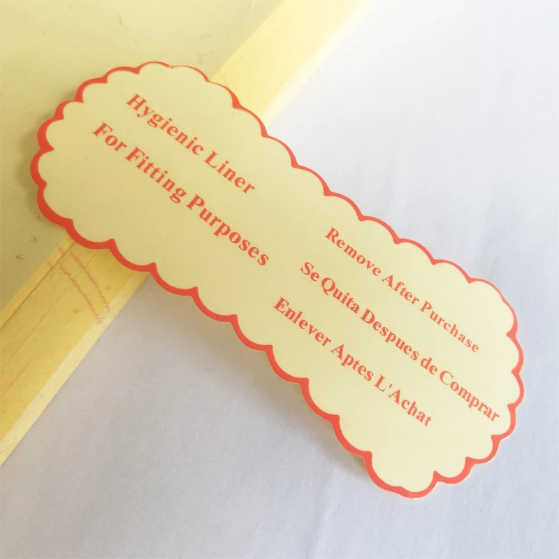 Sloobao five kind underwear hygienic self-adhesive transparent/clear sticker for swimsuit/swimming trunks own design/