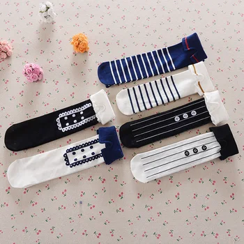 

2016 knee high fashion socks for baby girls boys cotton socks kids children sock meias infantil student school dress socks 0-8T