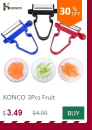 KONCO Fruit Vegetable Peeler, Stainless Steel Ultra Sharp Julienne Peeler with Ergonomic Silicone Handle, Kitchen Tools