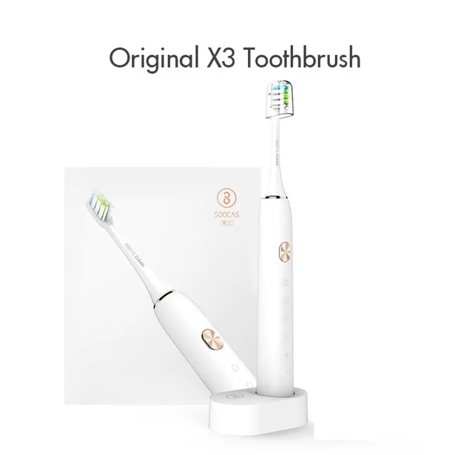 X3 white Xiaomi Mijia sonic зубная щетка SOOCAS X5 электрическая зубная щетка SOOCARE обновленная Водонепроницаемая ультра звуковая Автоматическая перезаряжаемая щетка - Цвет: X3 white